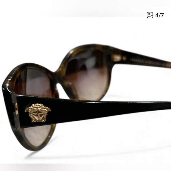 Versace Tortoiseshell Sunglasses for Women - Small - Picture 4 of 7